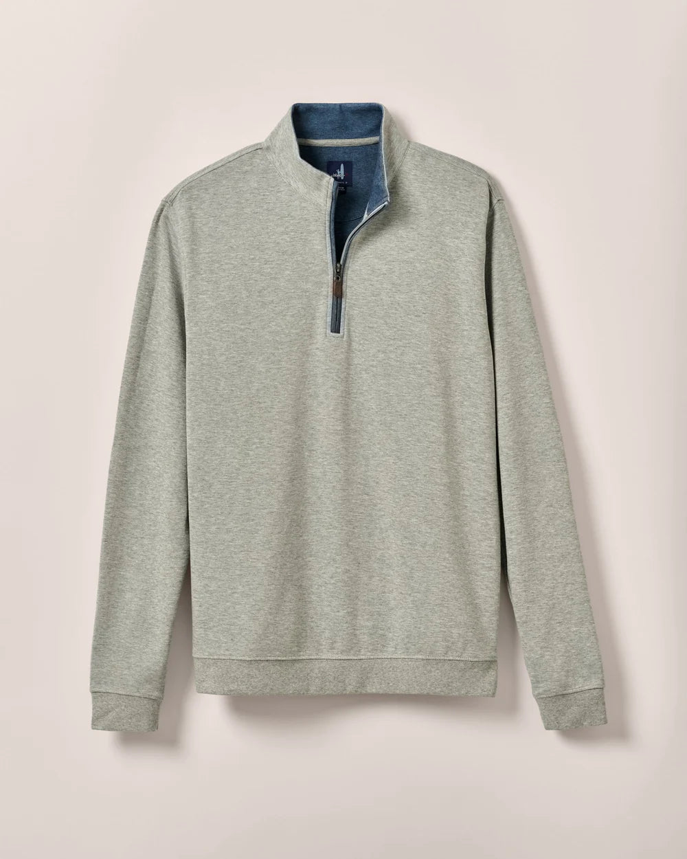 Johnnie-O Sully 1/4 Zip Pullover: Light Gray