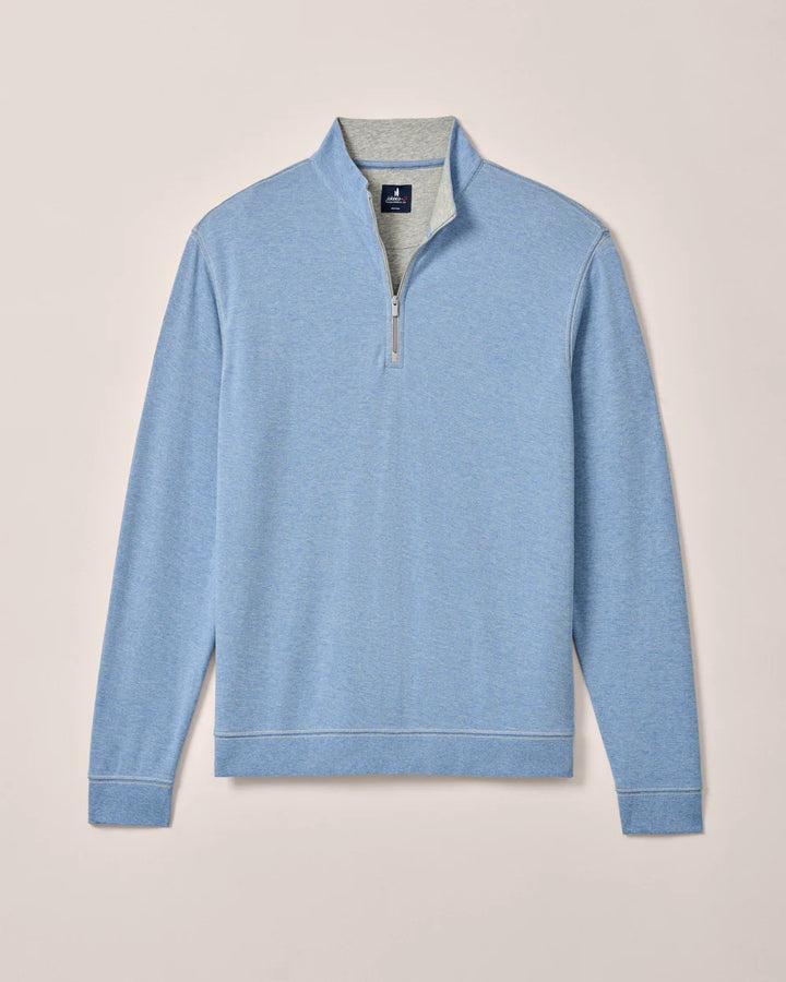 Johnnie-O Hanks Lightweight Textured 1/4 Zip Pullover: Lapis