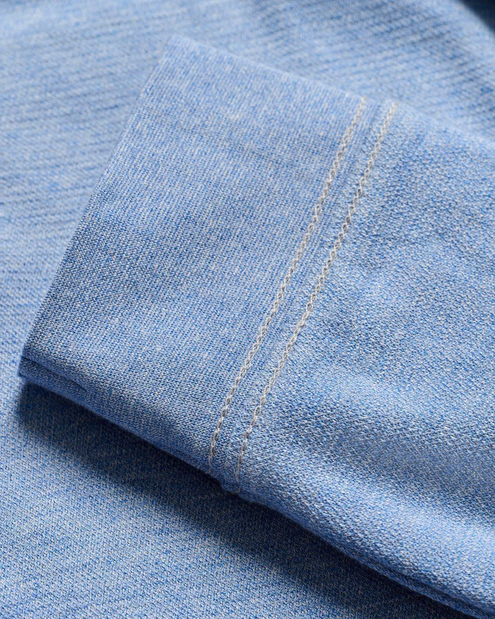 Johnnie-O Hanks Lightweight Textured 1/4 Zip Pullover: Lapis