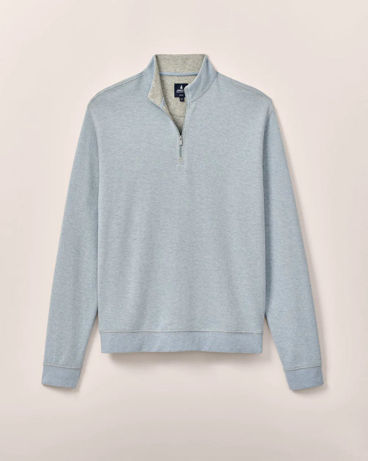 Johnnie-O Hanks Lightweight Textured 1/4 Zip Pullover: Maliblu