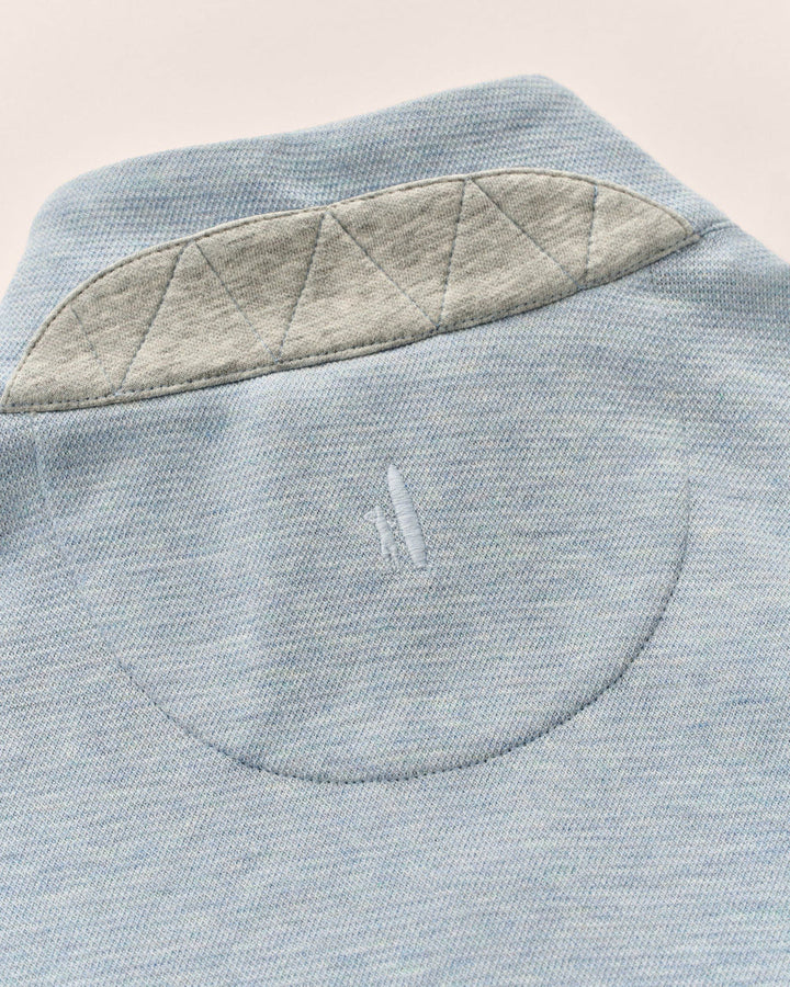 Johnnie-O Hanks Lightweight Textured 1/4 Zip Pullover: Maliblu