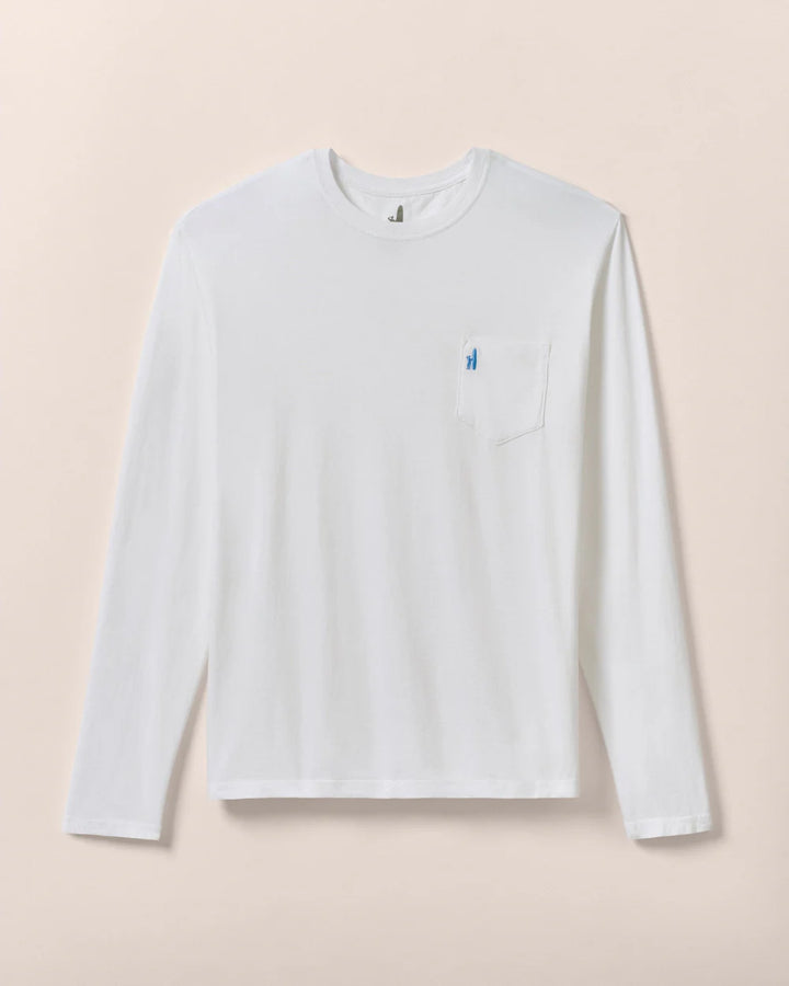 Johnnie-O Brennan Long Sleeve Cotton Blend T-Shirt: White