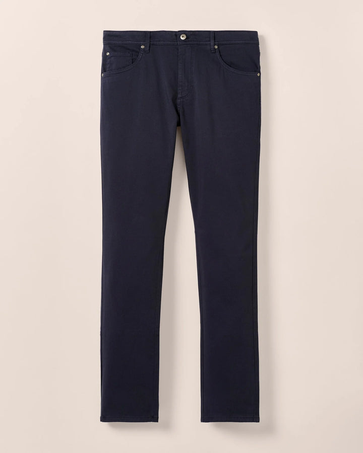 Johnnie-O Carmel Sateen 5-Pocket Pant: Dark Navy