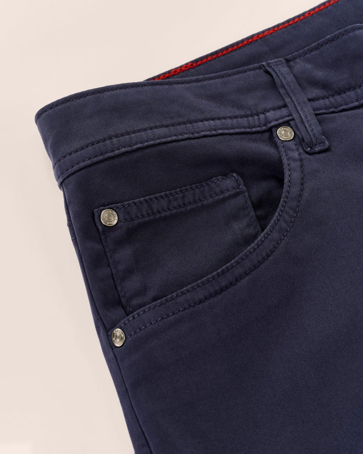 Johnnie-O Carmel Sateen 5-Pocket Pant: Dark Navy