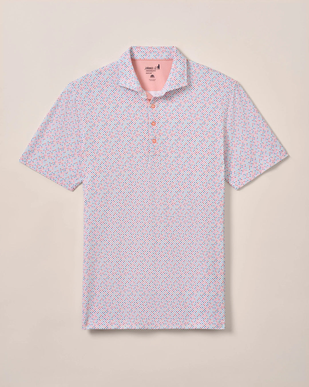 Johnnie-O Performance Mesh Polo - Razz Print: Multi