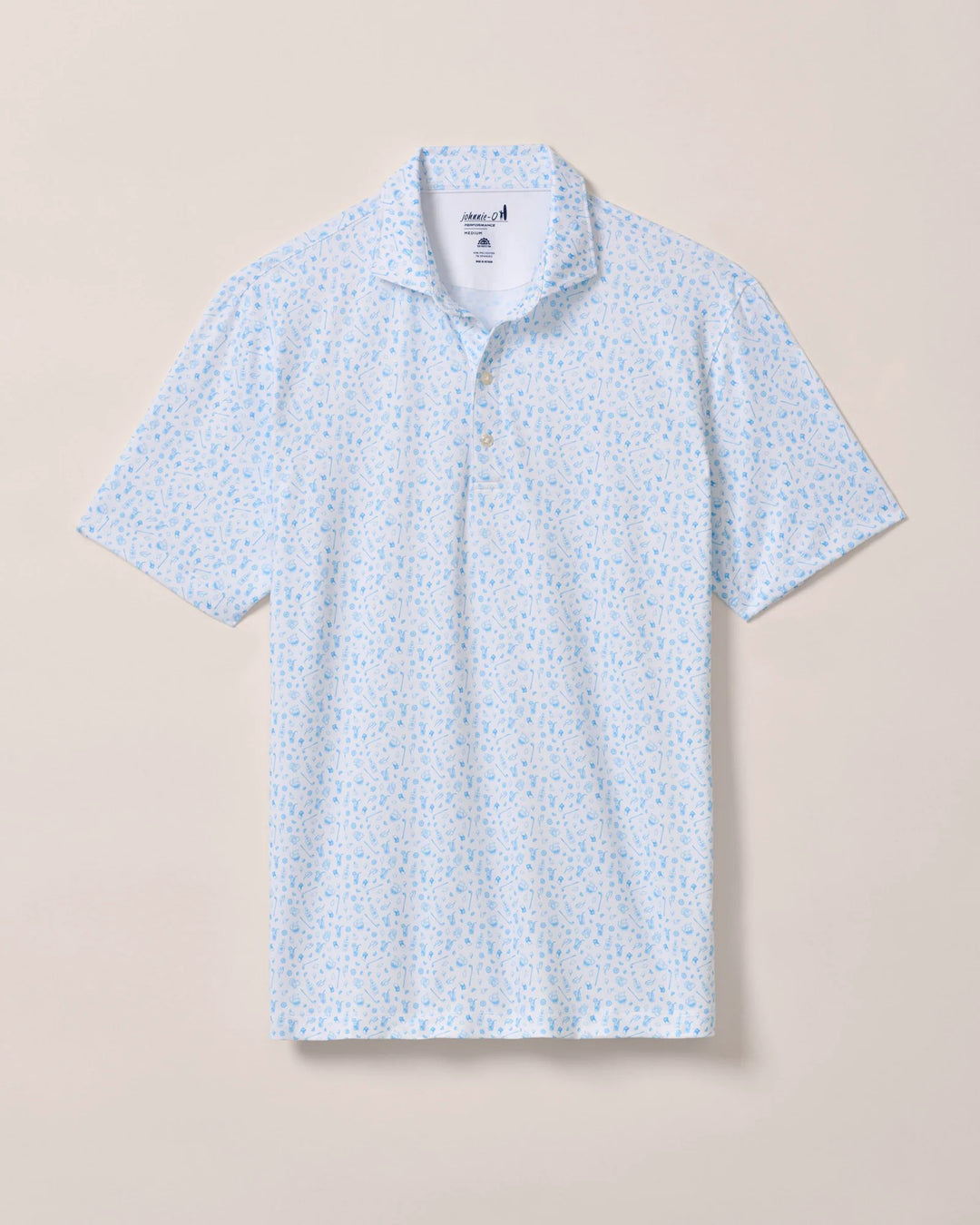 Johnnie-O Performance Jersey Polo - Swing Juice Print: Maliblu