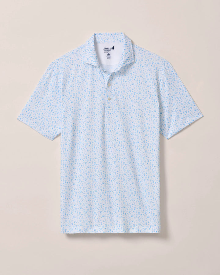 Johnnie-O Performance Jersey Polo - Swing Juice Print: Maliblu