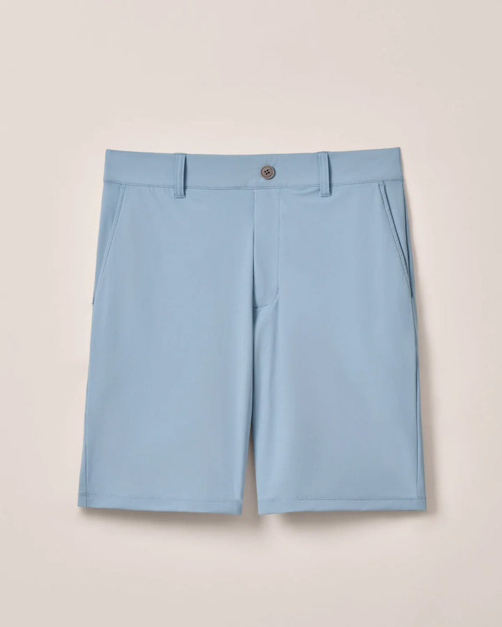 Johnnie-O Fusion Performance Elastic Waist Shorts: Dawn