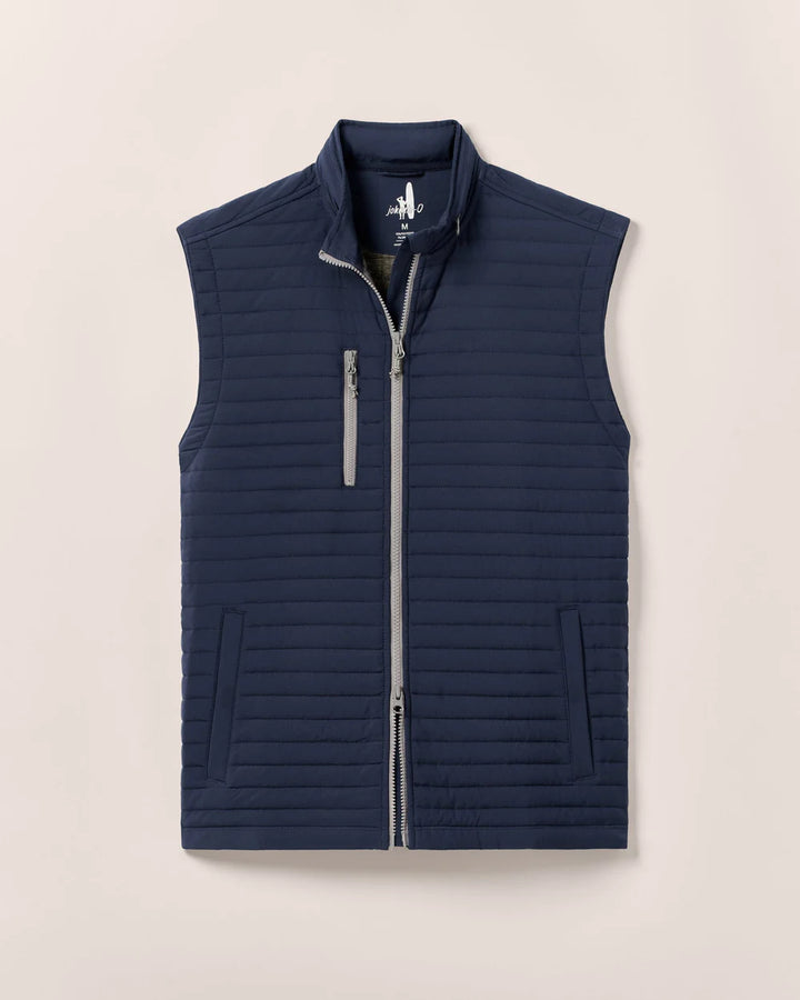 Johnnie-O Crosswind Quilted Performance Vest: Wake