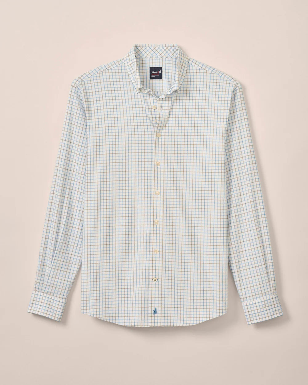 Johnnie-O Everyday Performance Button Up Shirt - Paddock Tattersall: Maliblu