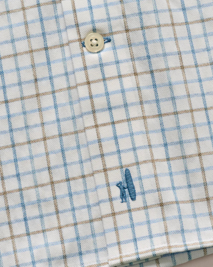 Johnnie-O Everyday Performance Button Up Shirt - Paddock Tattersall: Maliblu