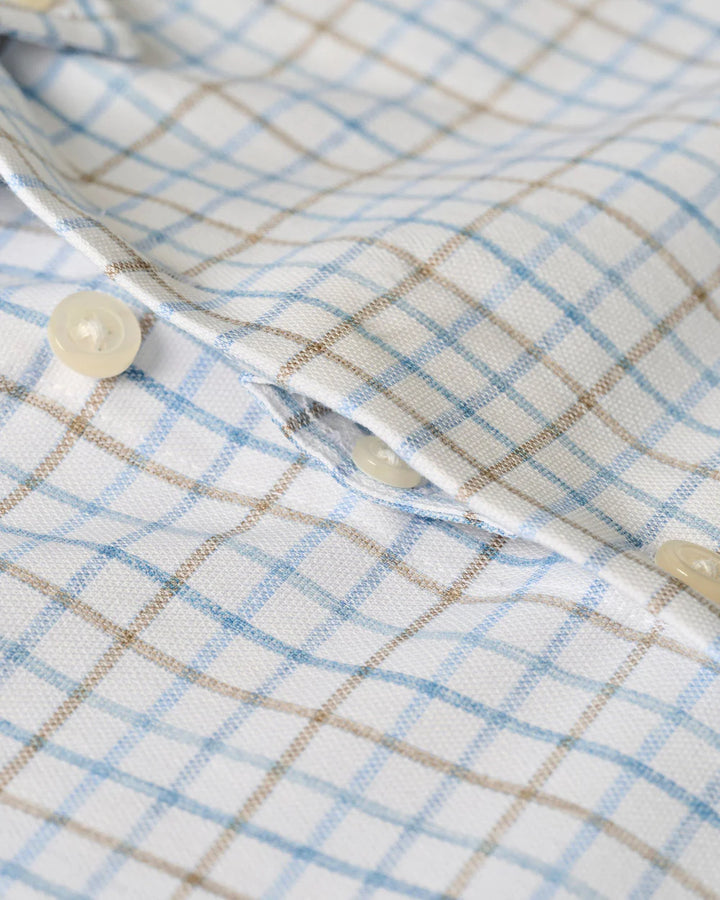 Johnnie-O Everyday Performance Button Up Shirt - Paddock Tattersall: Maliblu