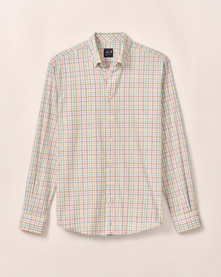 Johnnie-O Performance Button Up Shirt - Kyler: Maliblu