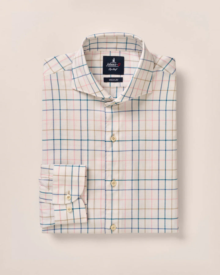 Johnnie-O Top Shelf Button Up Shirt - Peyton: White