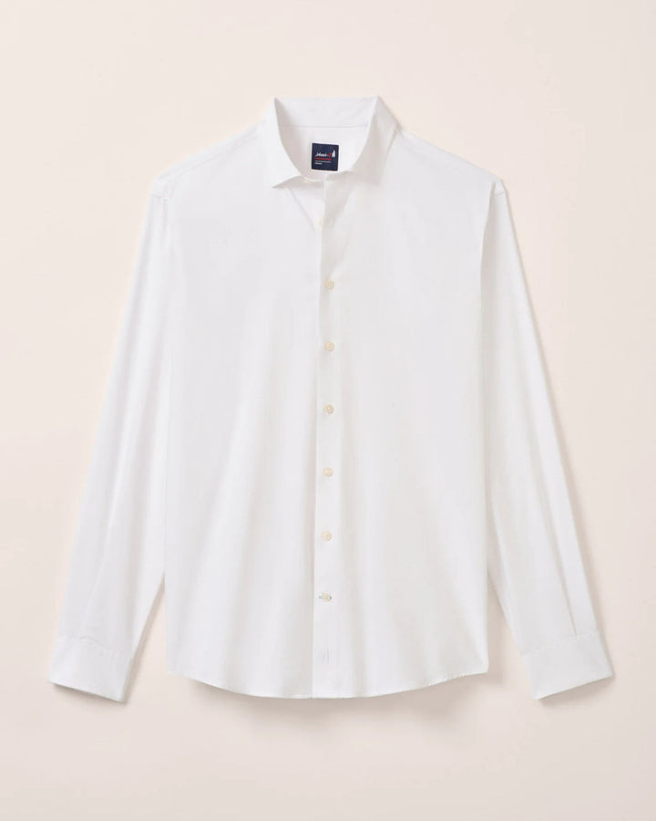 Johnnie-O Performance Button Up Shirt - Travis: White