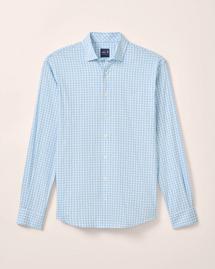 Johnnie-O Performance Button Up Shirt - Westwood: Maliblu