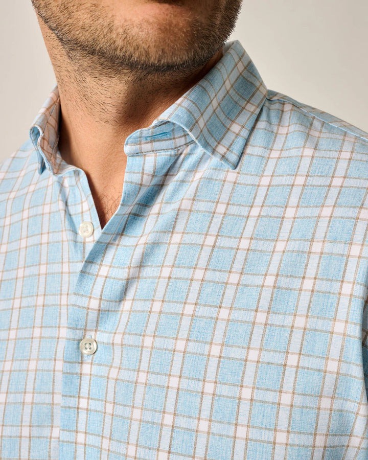 Johnnie-O Performance Button Up Shirt - Burleigh: Maliblu