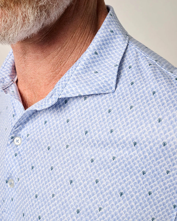 Johnnie-O Featherweight Performance Polo - Fernando Print: Seychelles