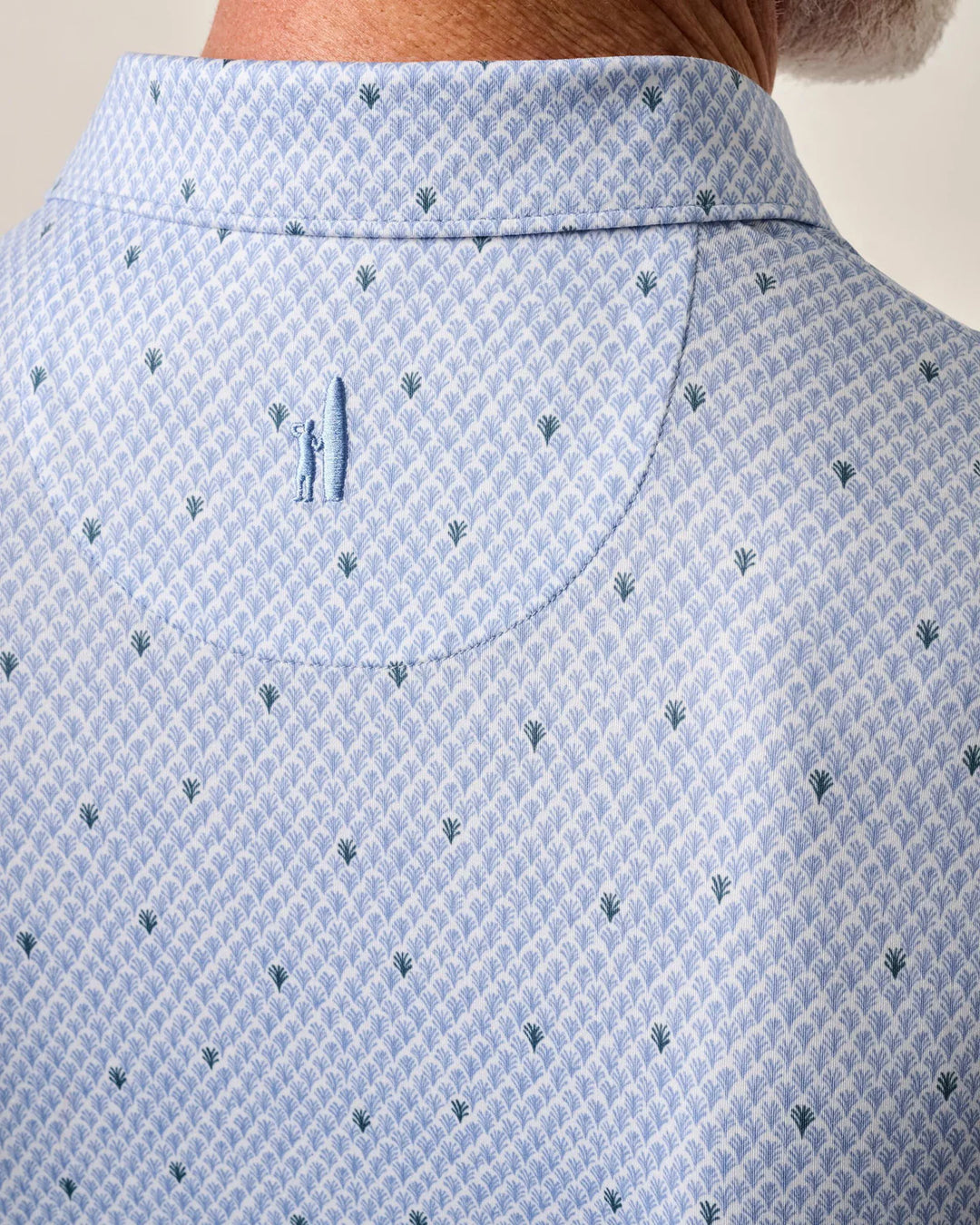 Johnnie-O Featherweight Performance Polo - Fernando Print: Seychelles