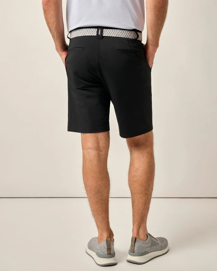 Johnnie-O Fusionn Knit Performance Pull-On Short 9": Black
