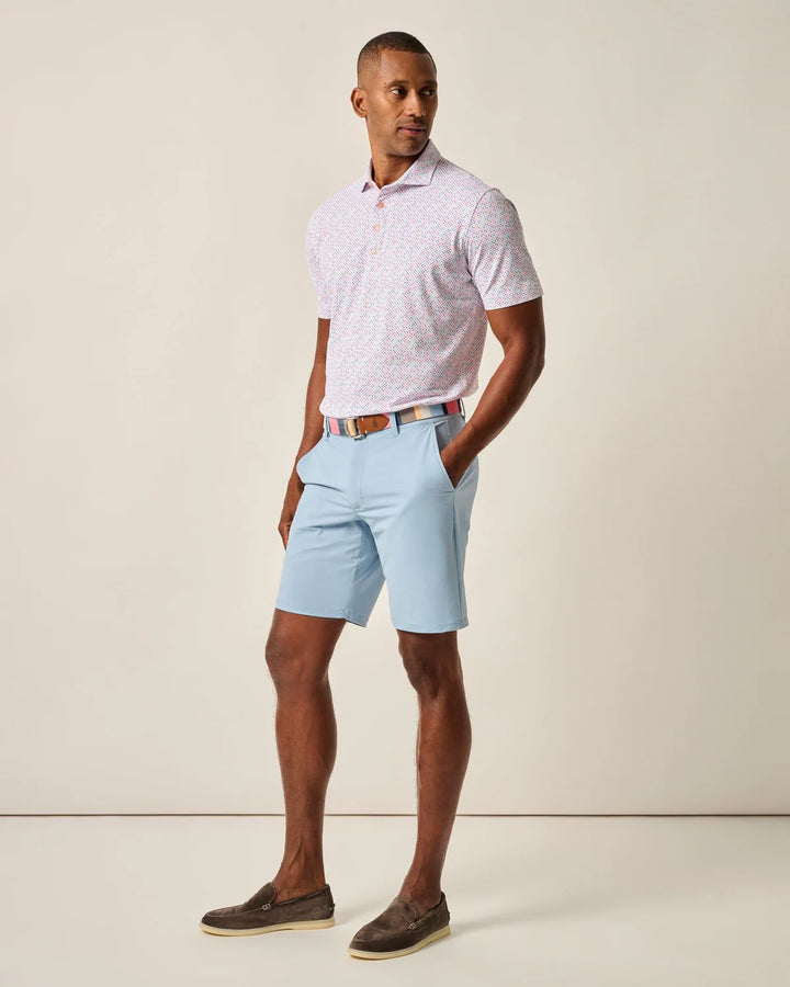 Johnnie-O Fusion Performance Elastic Waist Shorts: Dawn