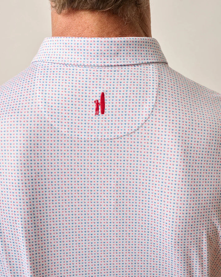 Johnnie-O Featherweight Performance Jersey Polo - Glidey: Rouge Red