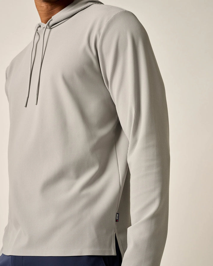 Johnnie-O Hoppin Performance Drawstring Hoodie: Seal