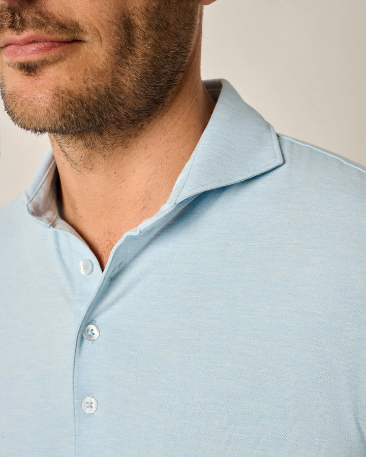 Johnnie-O Top Shelf Performance Polo - Idris: Cerulean