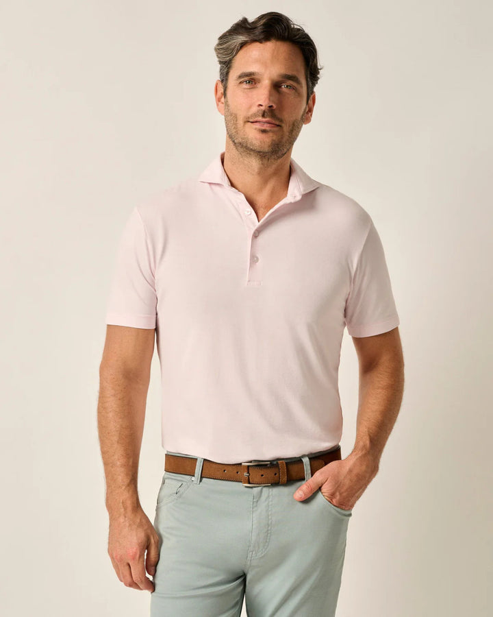 Johnnie-O Top Shelf Performance Polo - Idris: Rose