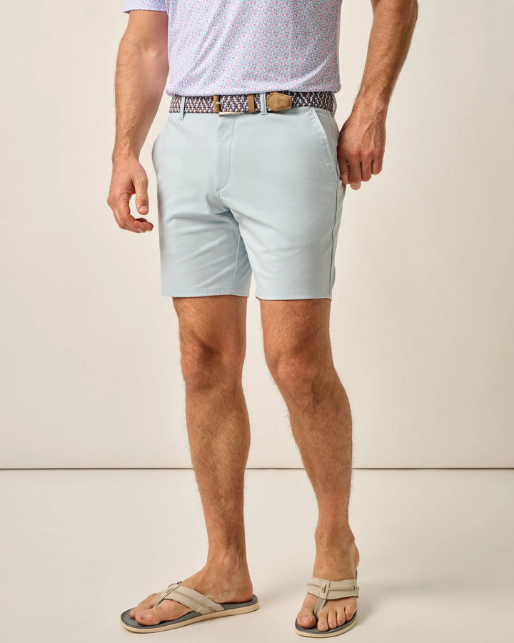 Johnnie-O Jupiters Cotton Performance Shorts: Skyway