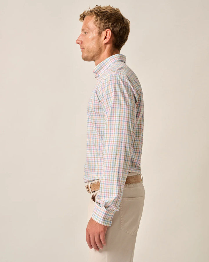 Johnnie-O Performance Button Up Shirt - Kyler: Maliblu