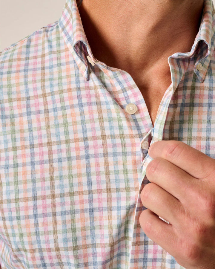 Johnnie-O Performance Button Up Shirt - Kyler: Maliblu