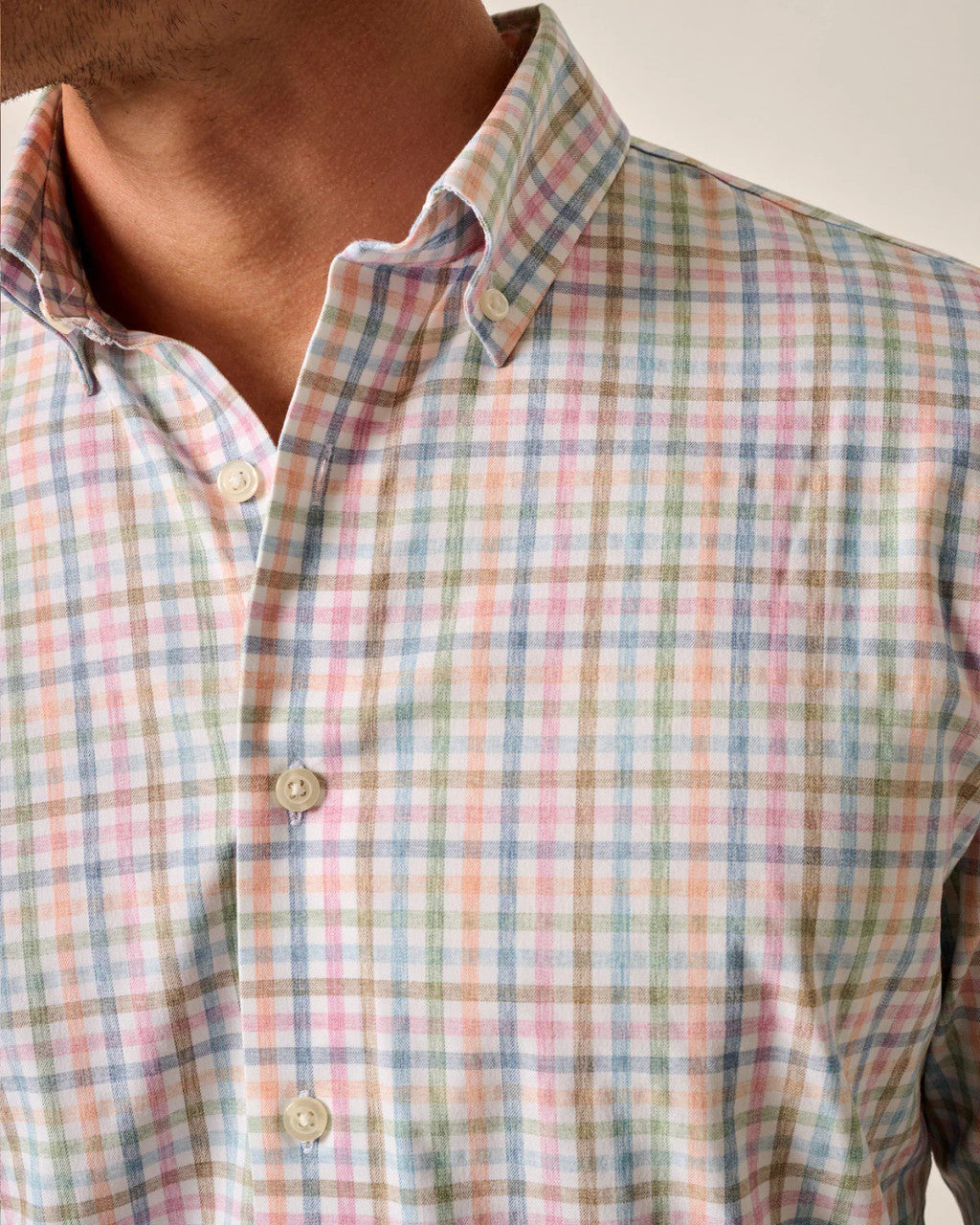 Johnnie-O Performance Button Up Shirt - Kyler: Maliblu