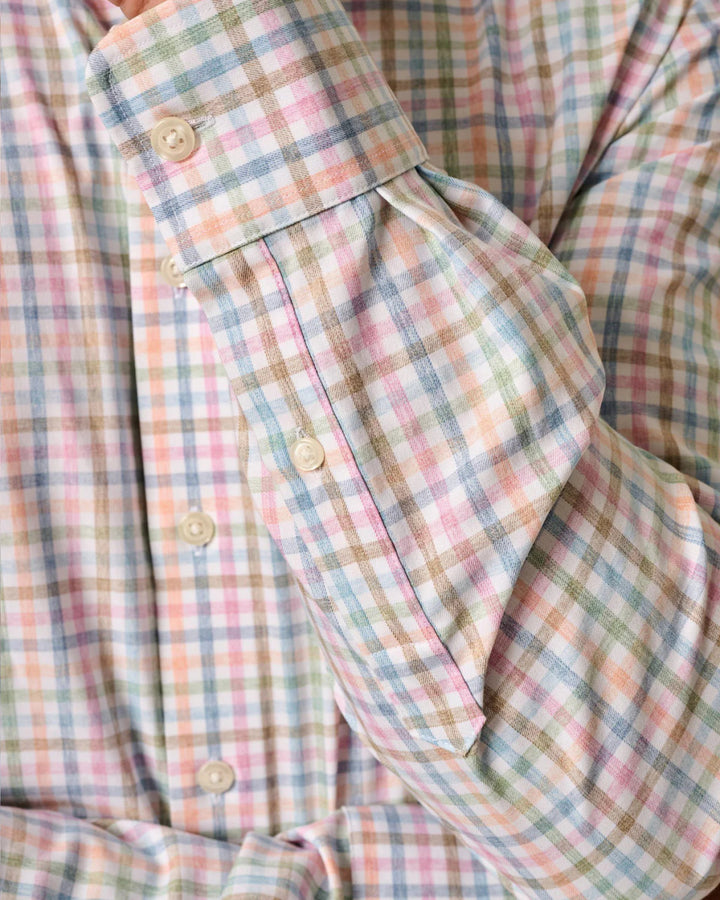 Johnnie-O Performance Button Up Shirt - Kyler: Maliblu