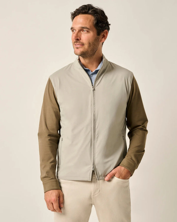 Johnnie-O Milano Lightweight Water-Resistant Jacket: Khaki
