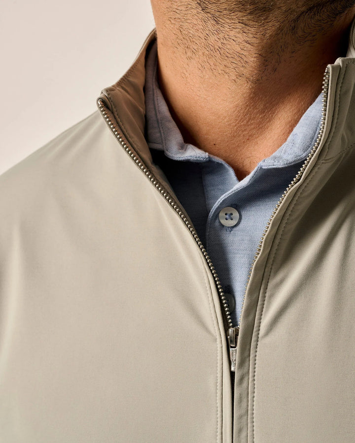Johnnie-O Milano Lightweight Water-Resistant Jacket: Khaki