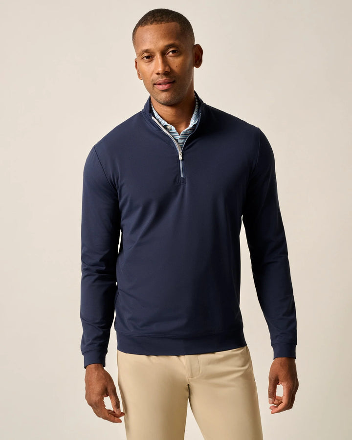 Johnnie-O Motion Performance 1/4 Zip Pullover: Navy