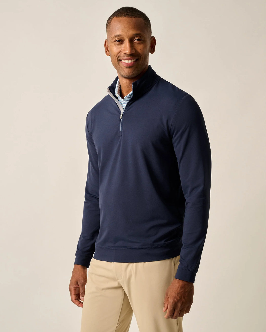 Johnnie-O Motion Performance 1/4 Zip Pullover: Navy
