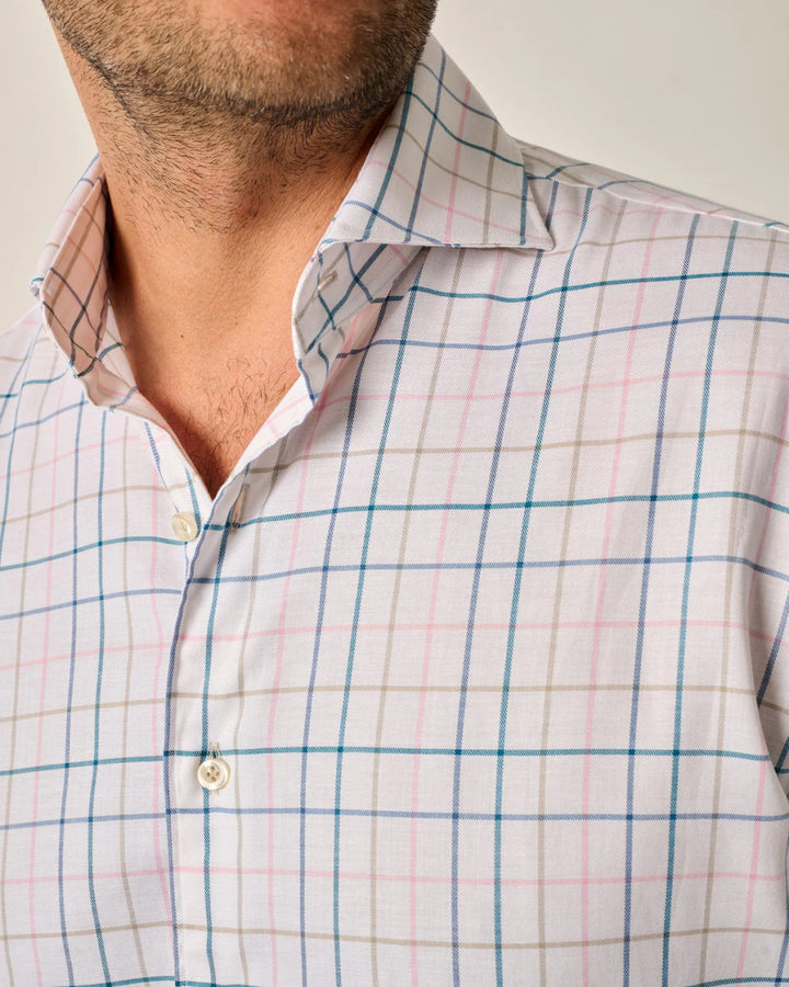 Johnnie-O Top Shelf Button Up Shirt - Peyton: White