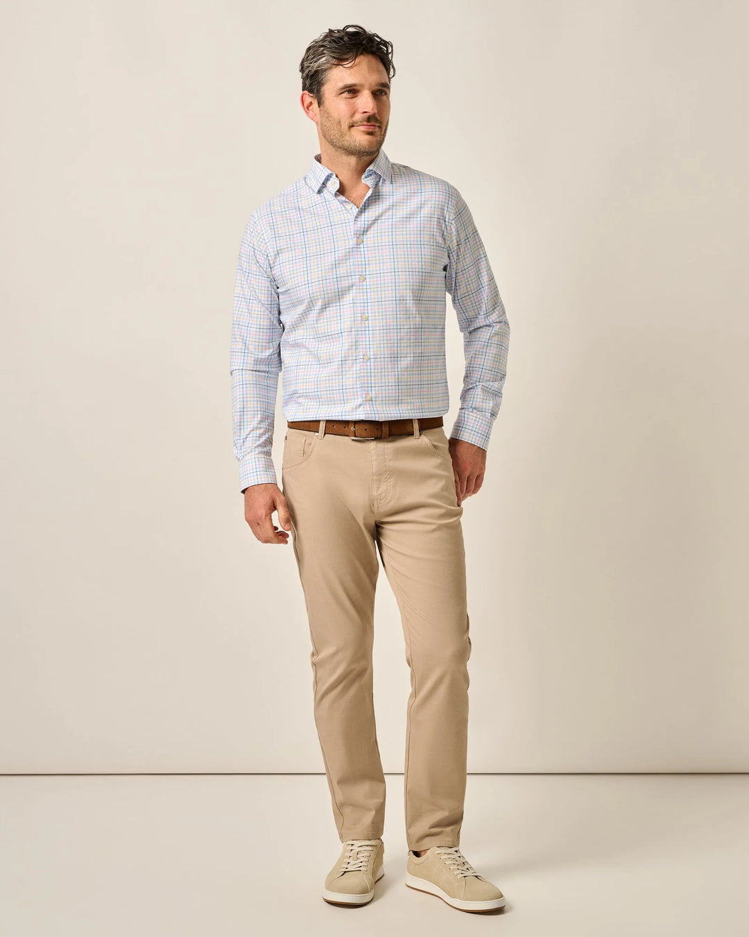 Johnnie-O Atlas Lightweight Stretch 5-Pocket Pant: Khaki