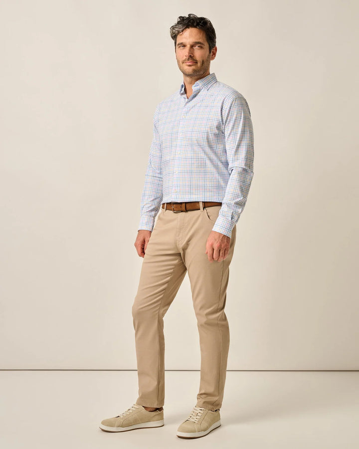 Johnnie-O Atlas Lightweight Stretch 5-Pocket Pant: Khaki