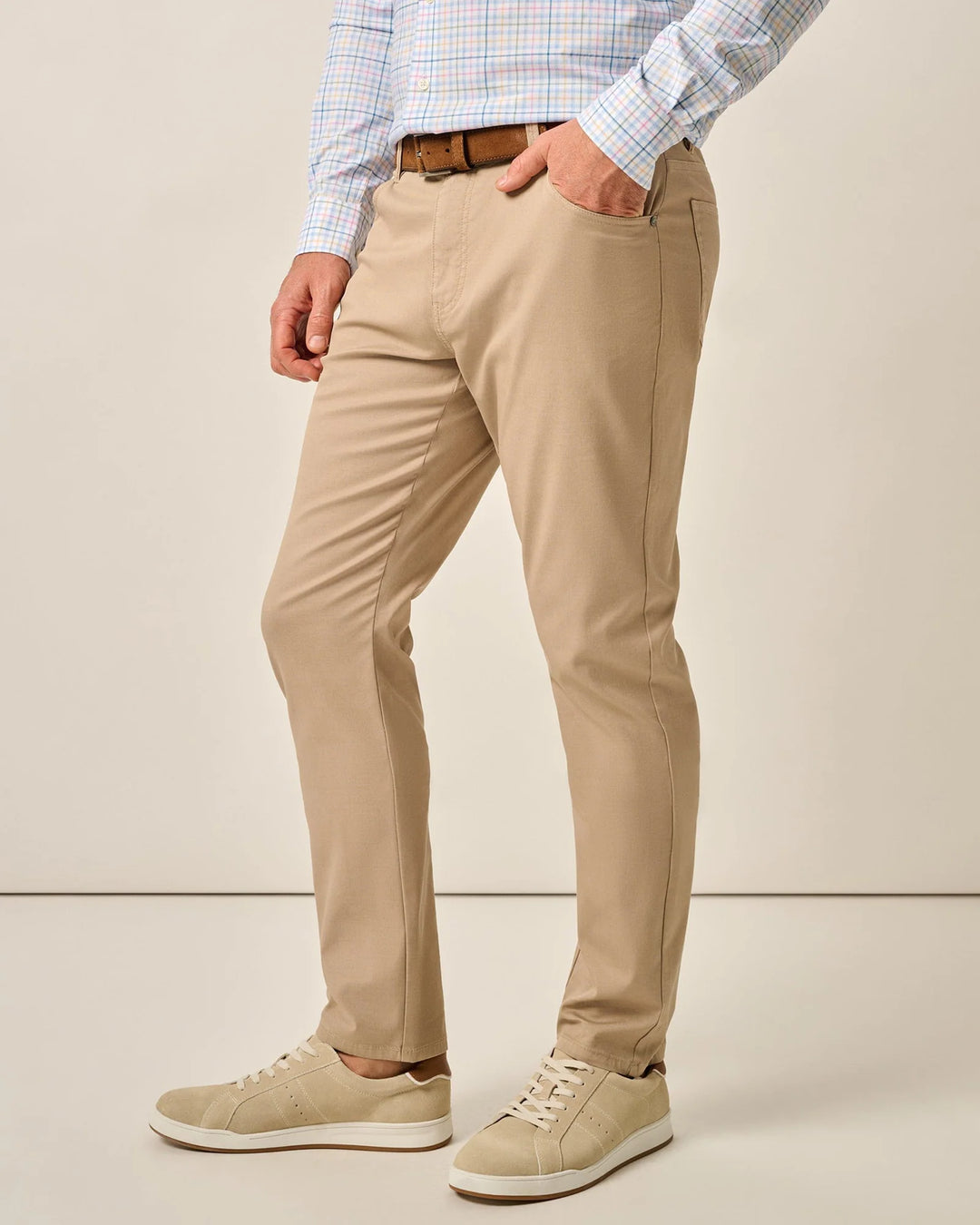 Johnnie-O Atlas Lightweight Stretch 5-Pocket Pant: Khaki