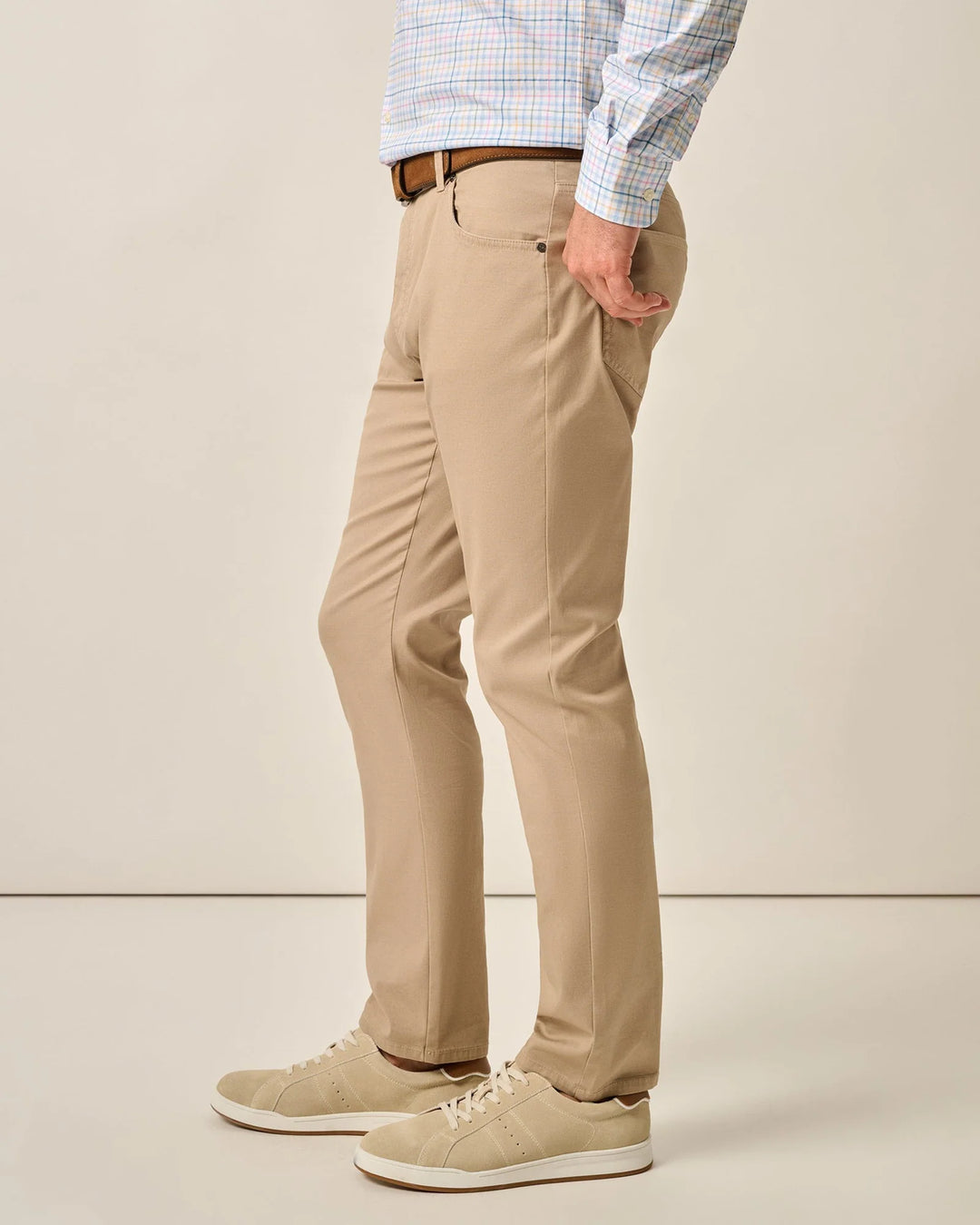 Johnnie-O Atlas Lightweight Stretch 5-Pocket Pant: Khaki