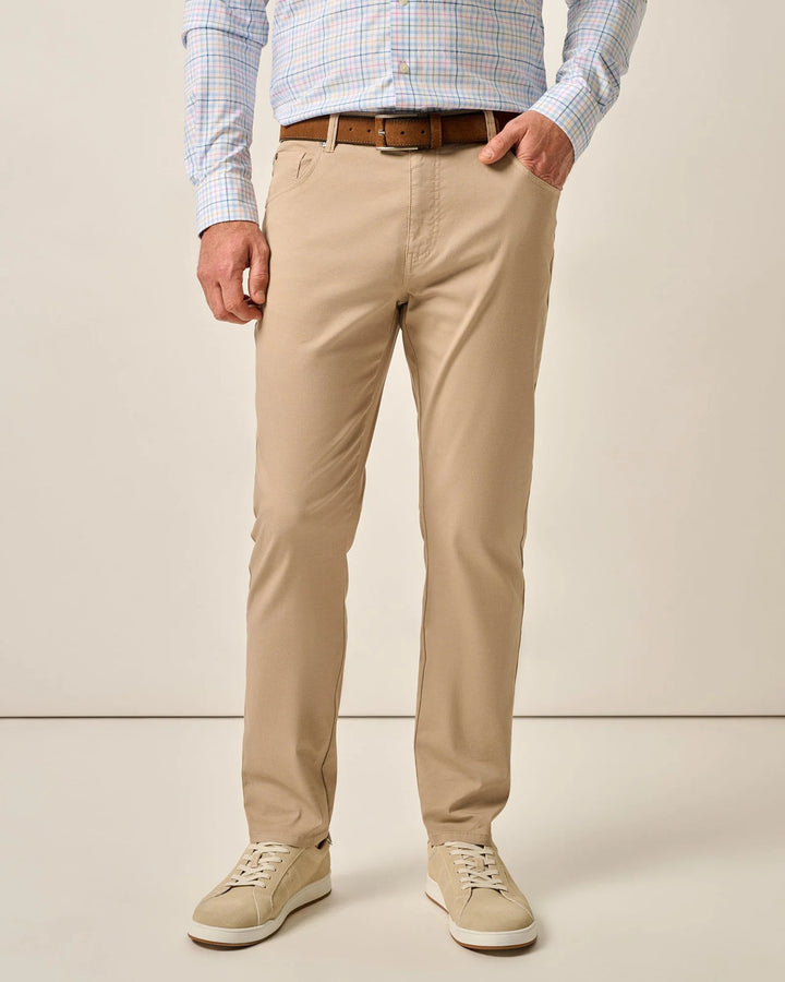 Johnnie-O Atlas Lightweight Stretch 5-Pocket Pant: Khaki
