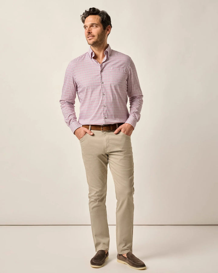 Johnnie-O Atlas Lightweight Stretch 5-Pocket Pant: Sage