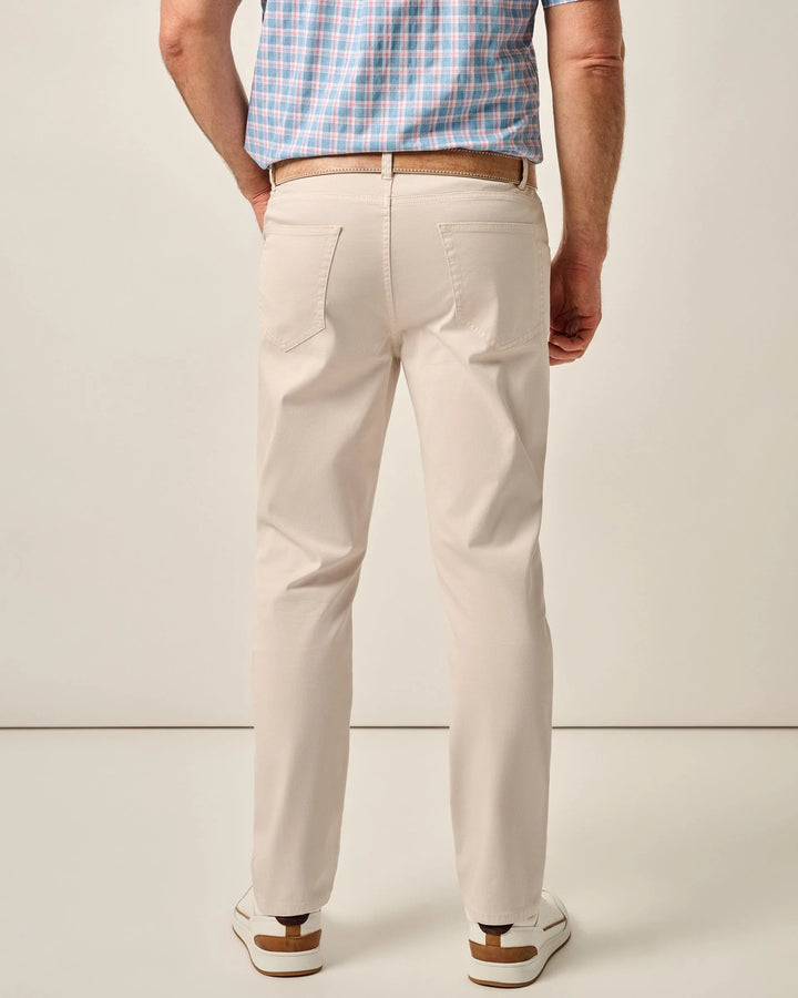 Johnnie-O Atlas Lightweight Stretch 5-Pocket Jeans: Stone