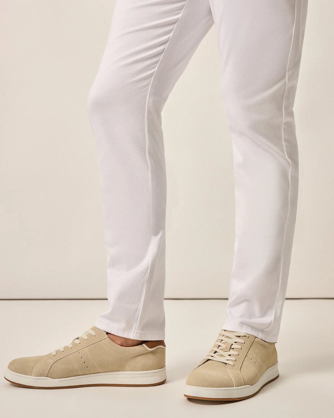 Johnnie-O Topspin Oxford Leather Sneaker: Tan