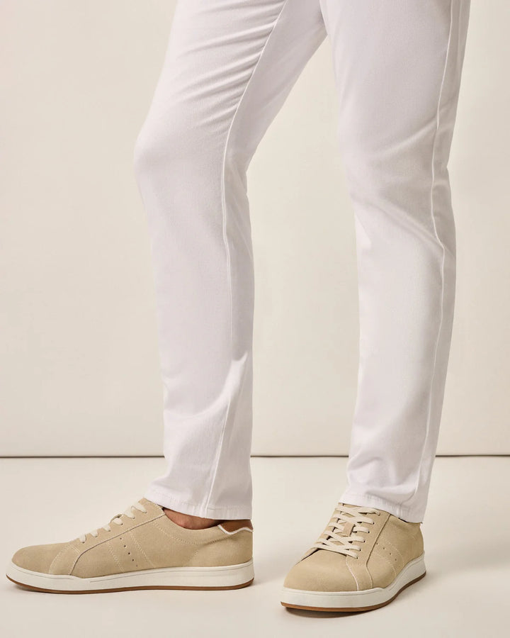 Johnnie-O Topspin Oxford Leather Sneaker: Tan