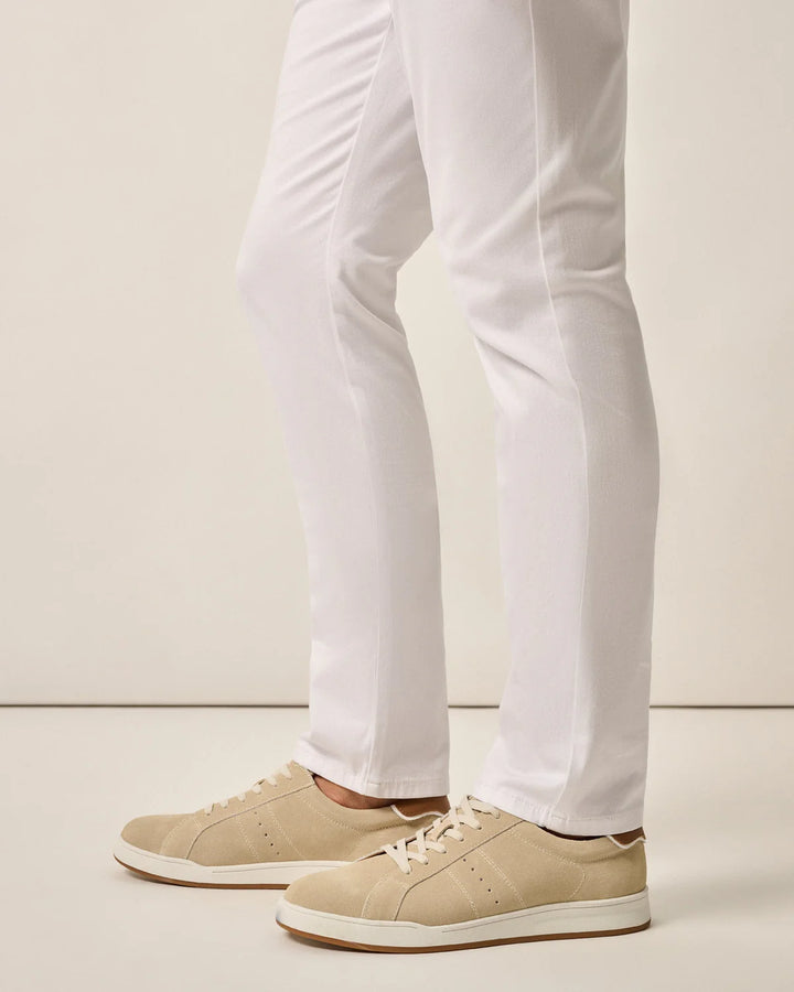 Johnnie-O Topspin Oxford Leather Sneaker: Tan