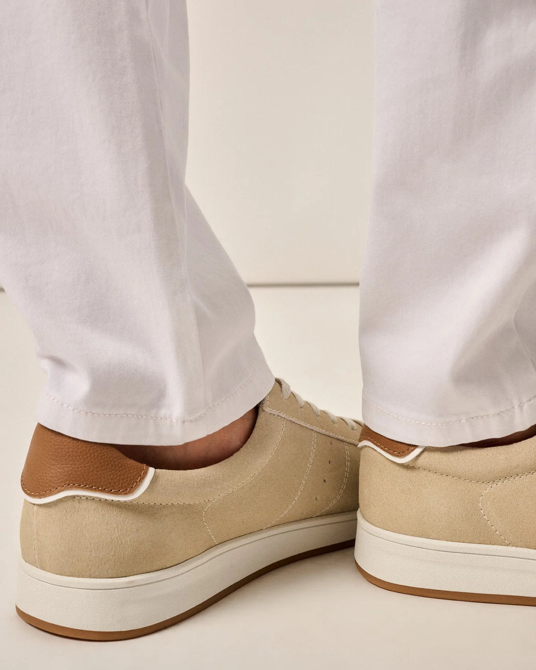 Johnnie-O Topspin Oxford Leather Sneaker: Tan
